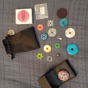 STAXX Sterling Silver Interchangeable Ring set, size 9